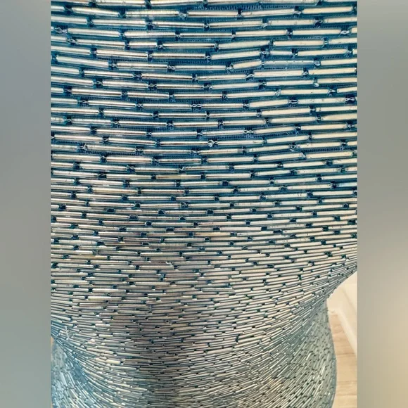 STAUD Le Sable Beaded Mini Blue Dress - Picture 7 of 11